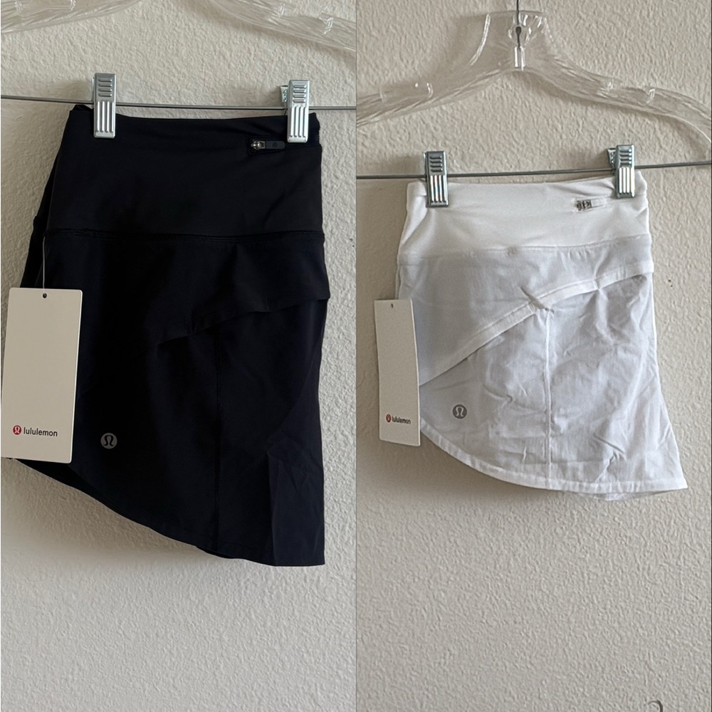 Lululemon athletica Bundle Speed Up Shorts Black and White Size 10